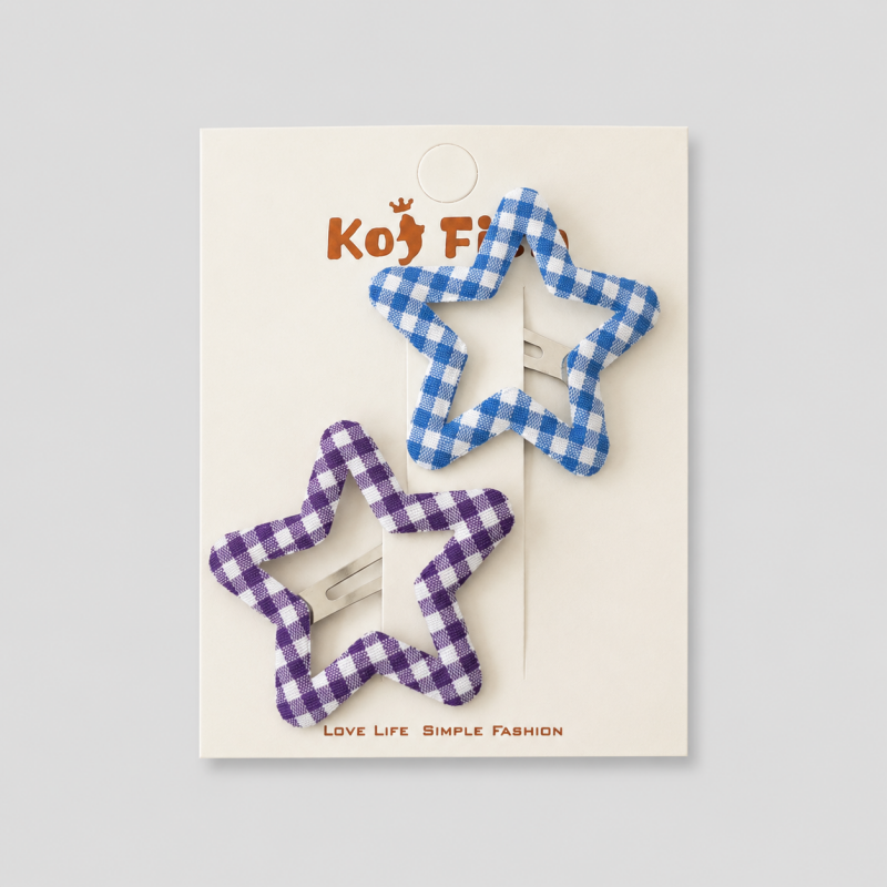 Star 2-Set Pair Hair Clips