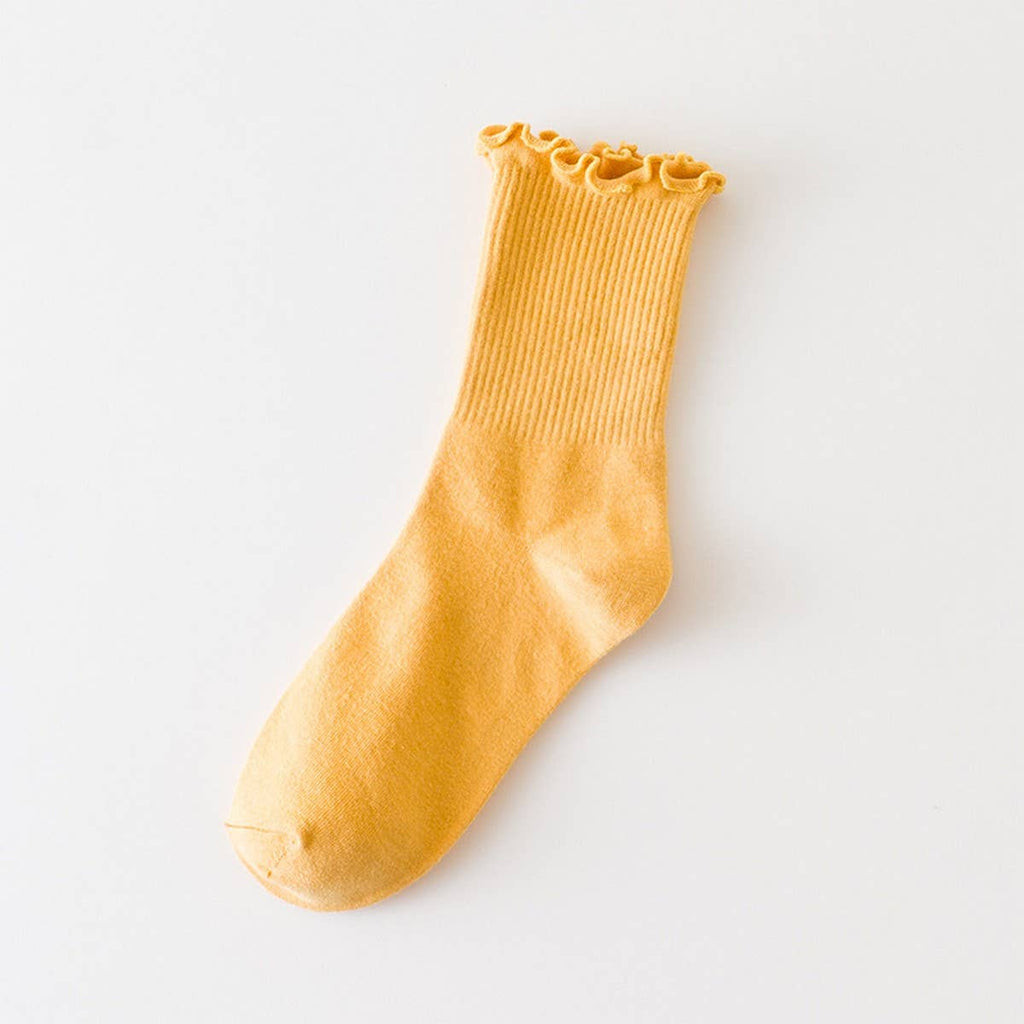 CANDY COLOR PURE COTTON EDGE SOCKS