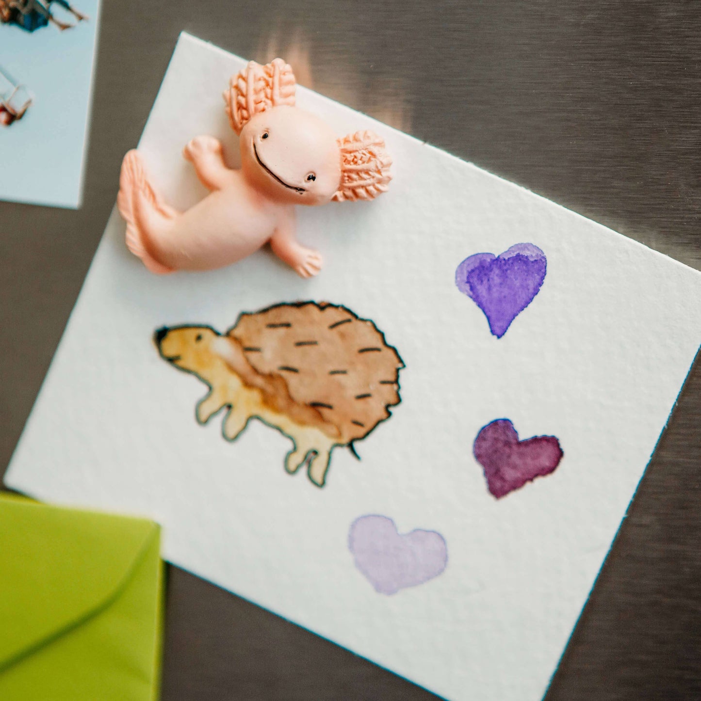 Three by Three Seattle • Axolotl Magnets