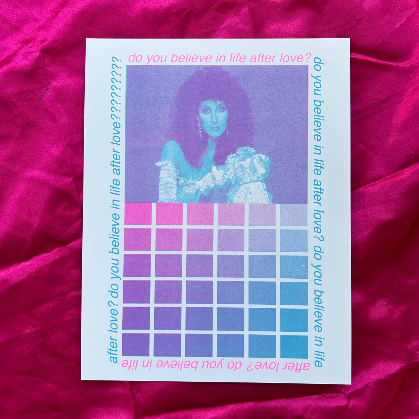 Alex Luciano • 8.5” x 11” Risograph Print, Cher Color Chart