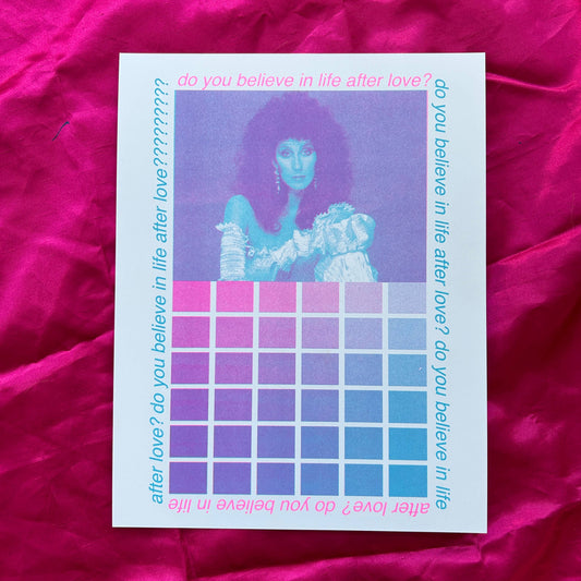 Alex Luciano • 8.5” x 11” Risograph Print, Cher Color Chart