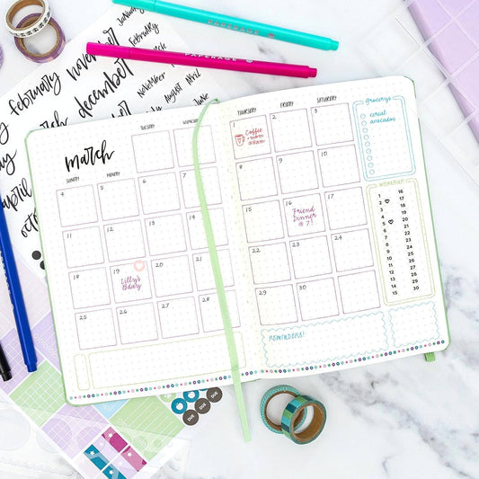 Dotted Casebound Journal Notebook, 160 pages