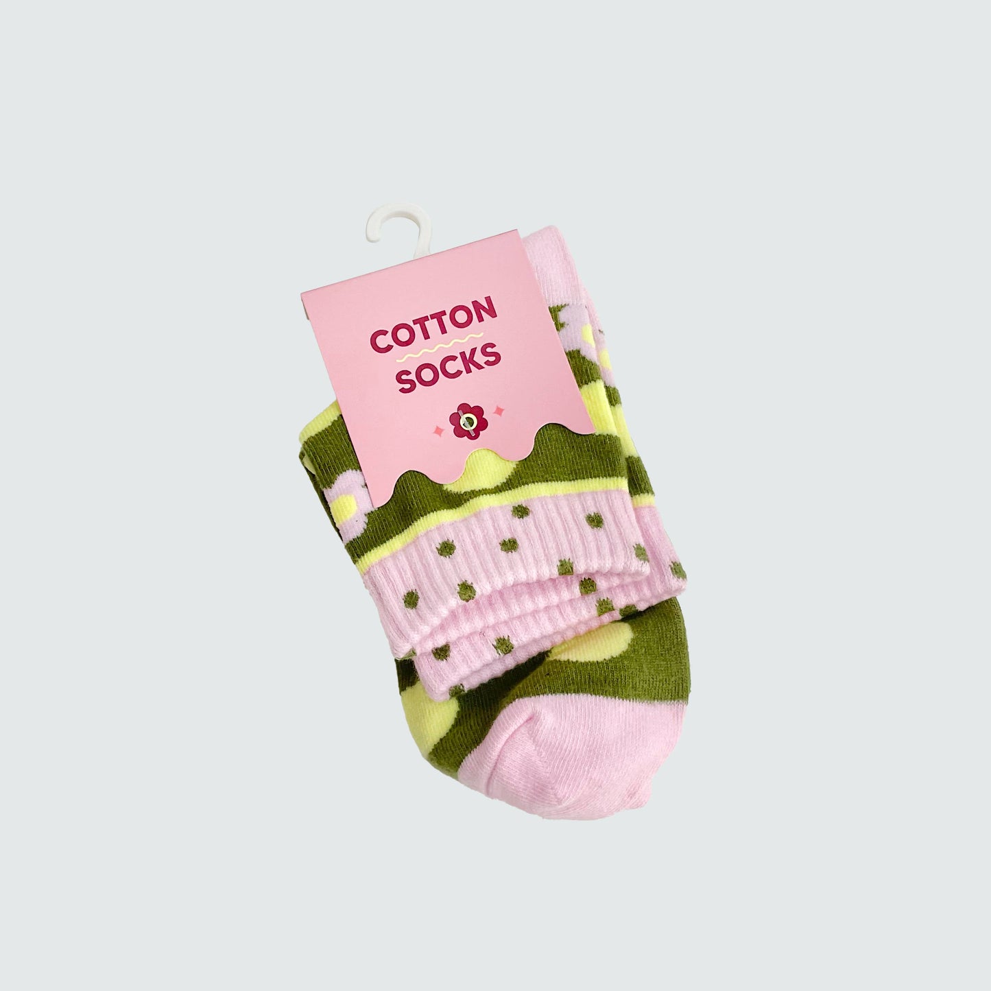 Have a Nice Day • Key Lime Berry Cotton Socks