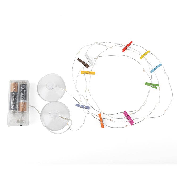 Mini Clothespin Photo Display String Lights