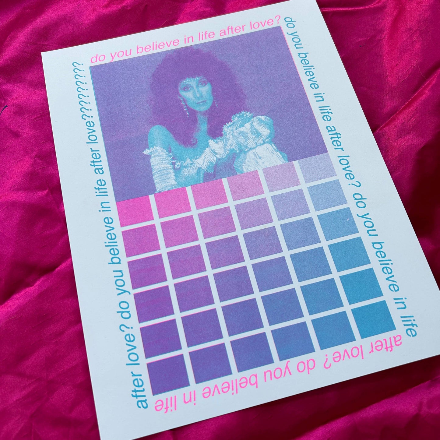 Alex Luciano • 8.5” x 11” Risograph Print, Cher Color Chart