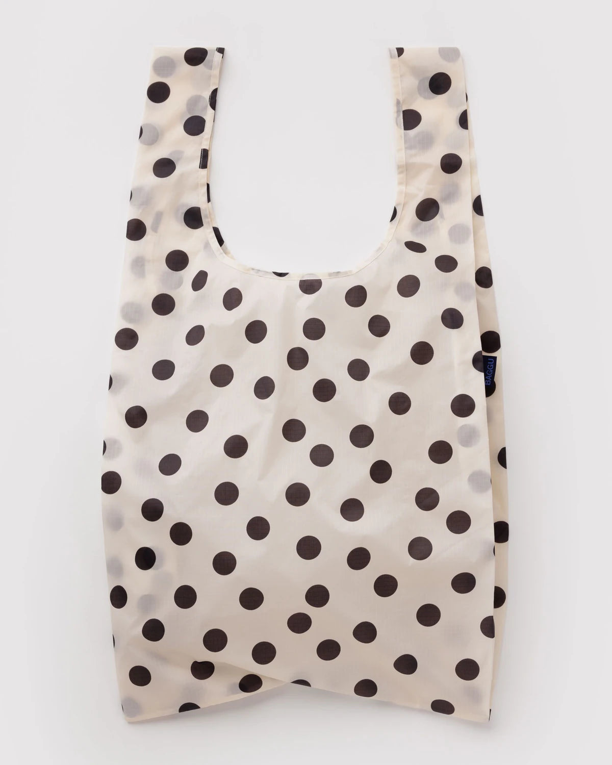 BAGGU • “Cream and Black Polka Dot” Big Baggu