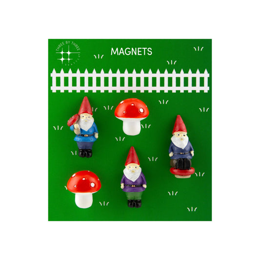 Gnome & Mushroom Magnets