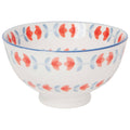 SALE • Red Tulip Stamped Bowl 4 inch