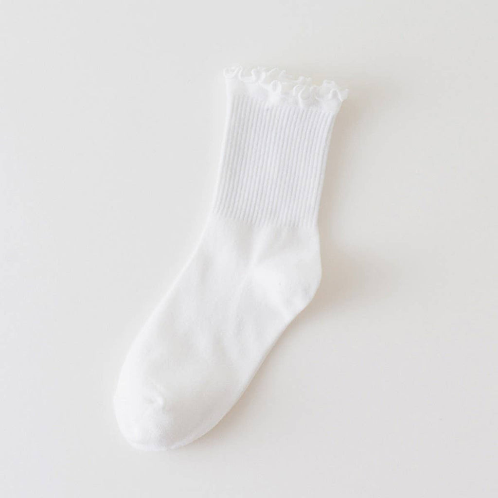CANDY COLOR PURE COTTON EDGE SOCKS