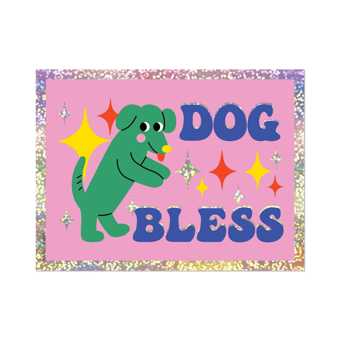 Red Cap Cards • Dog Bless Stickers
