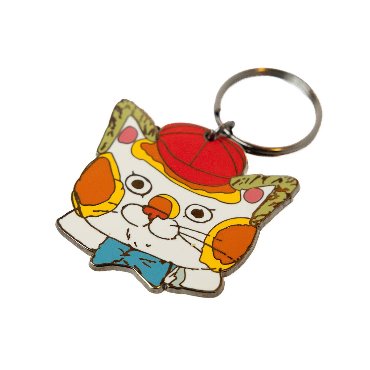 Huck Cat Richard Scarry Enamel Keychain