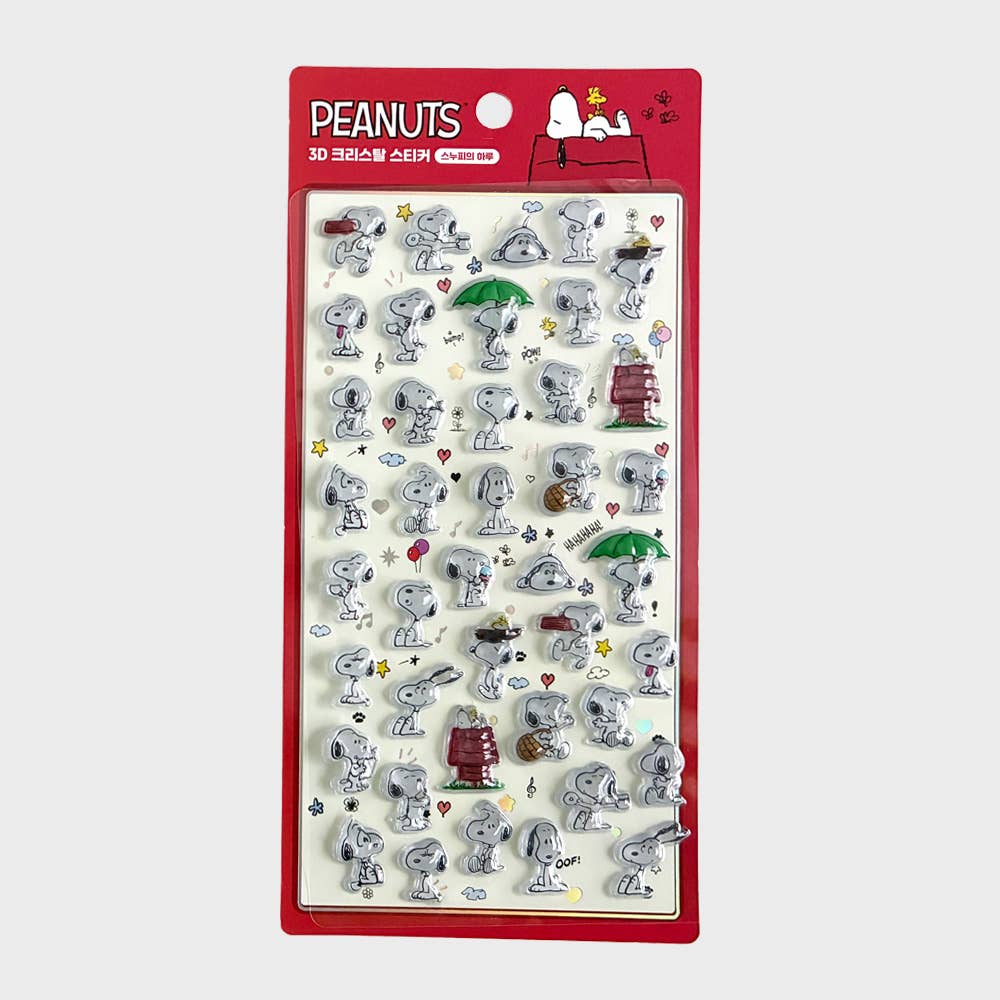 PEANUTS 3D Crystal Sticker – BonBon Drop Snoopy