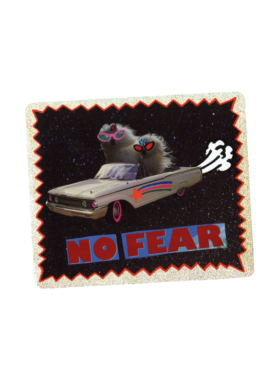 Gentle Thrills • No Fear Glitter Sticker