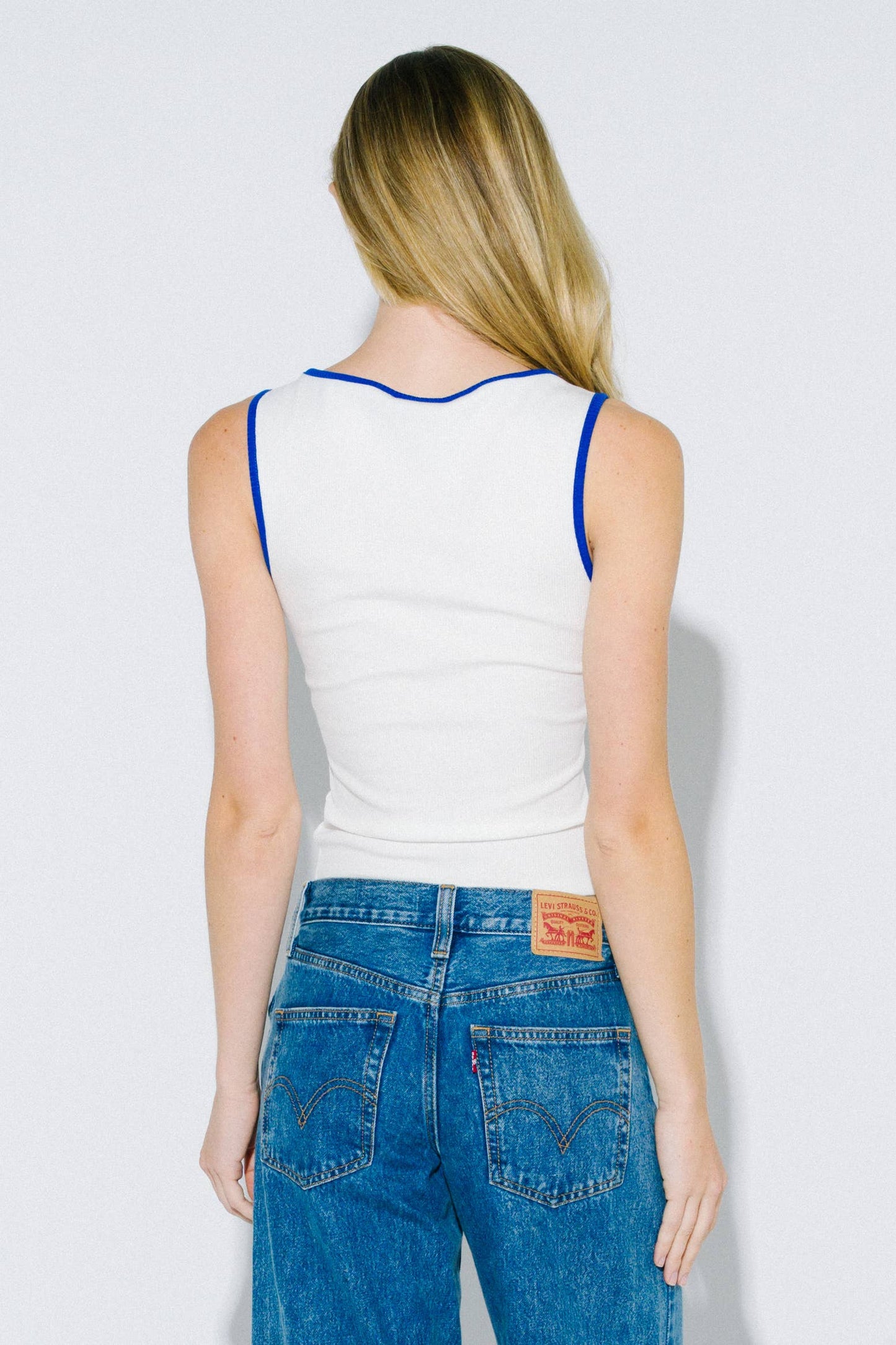 Color Block Trim Sleeveless Horse Horsegirl Graphic Tank