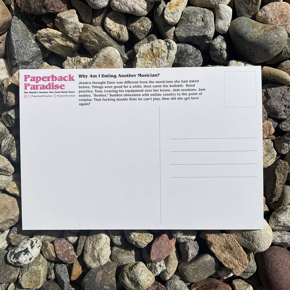 Why Am I Dating Another Musician Postcard