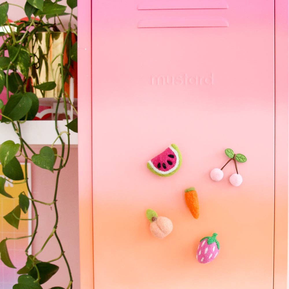 Kaiko Chich • Felt Fruit Magnet Set, 5 Pieces