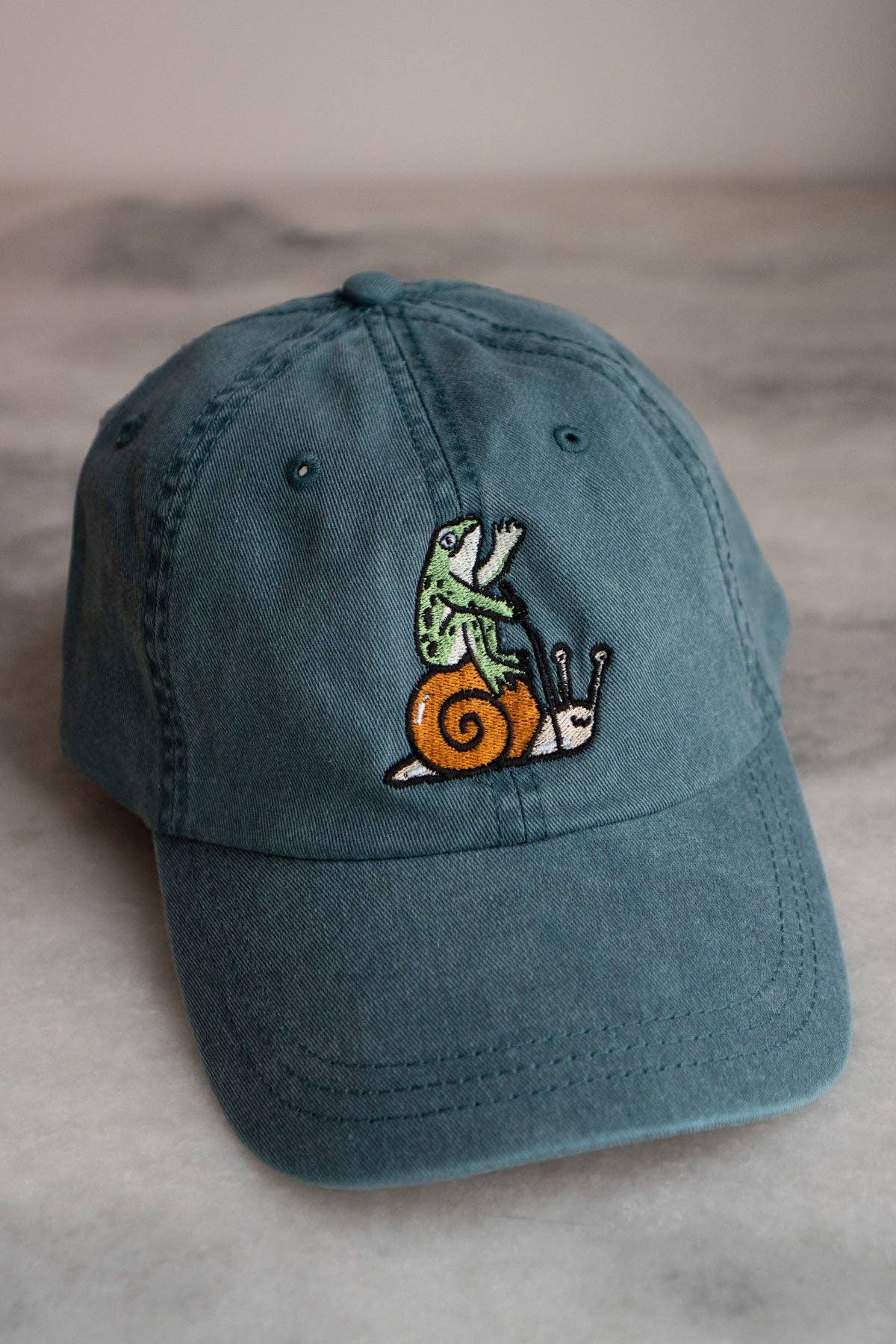 Stay Home Club • Frog on Snail Dad Hat