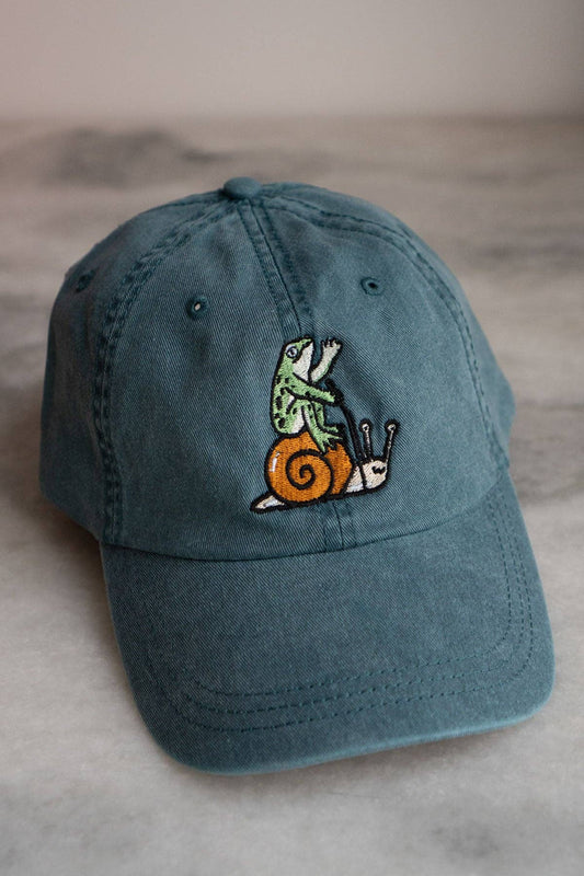 Stay Home Club • Frog on Snail Dad Hat