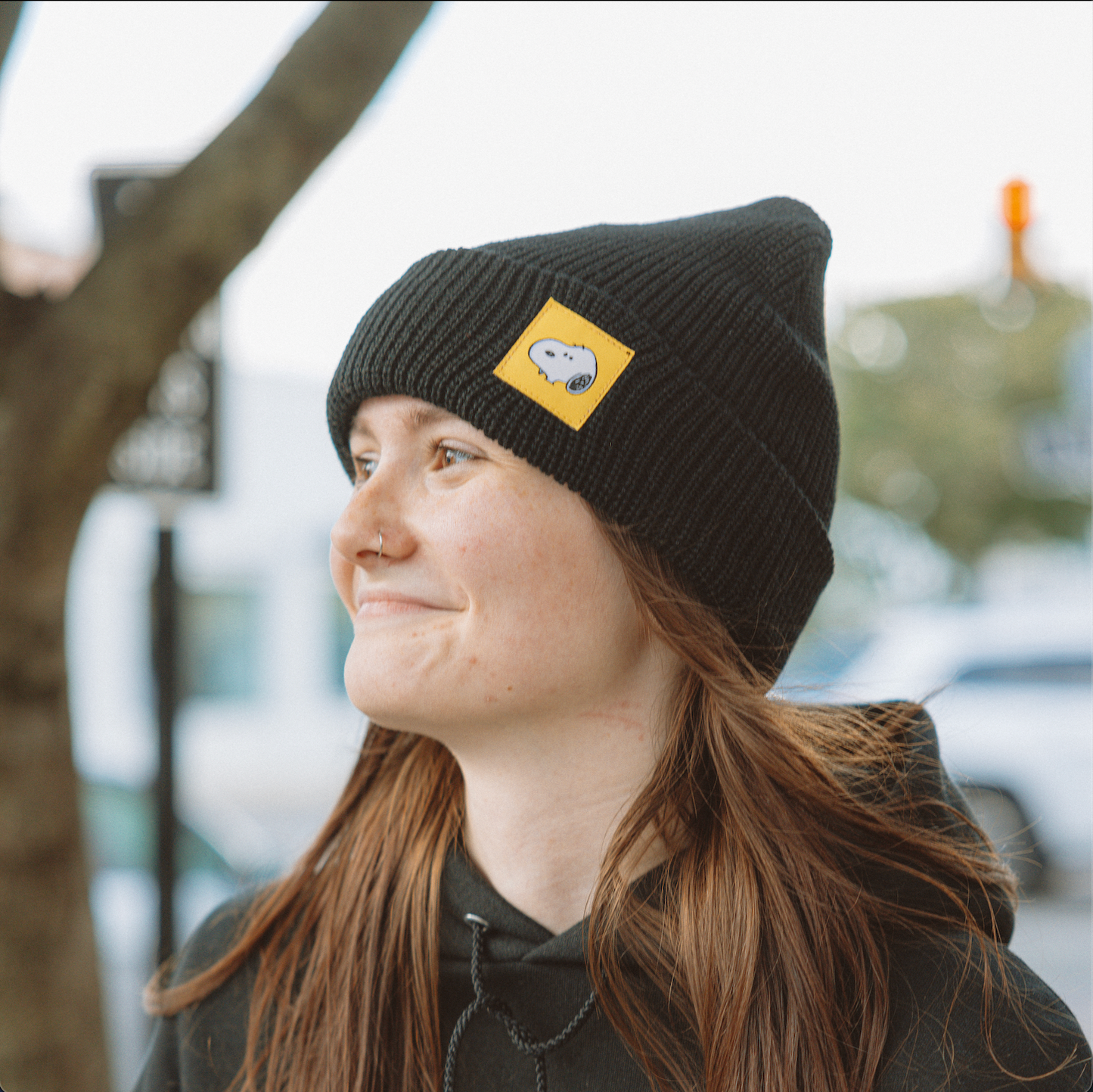 3P4 x Peanuts® • Snoopy Beanie (Black)