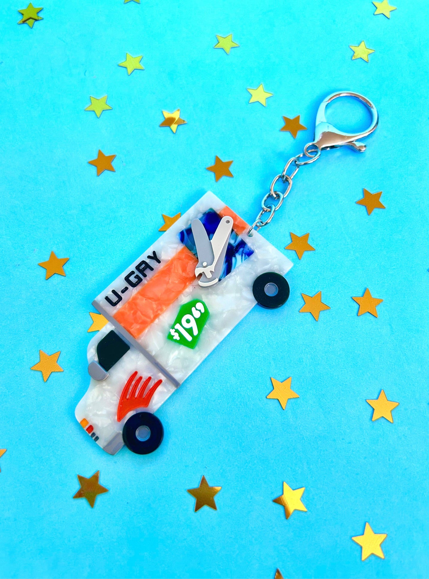 The Peach Fuzz • U-Gay Moving Truck Keychain