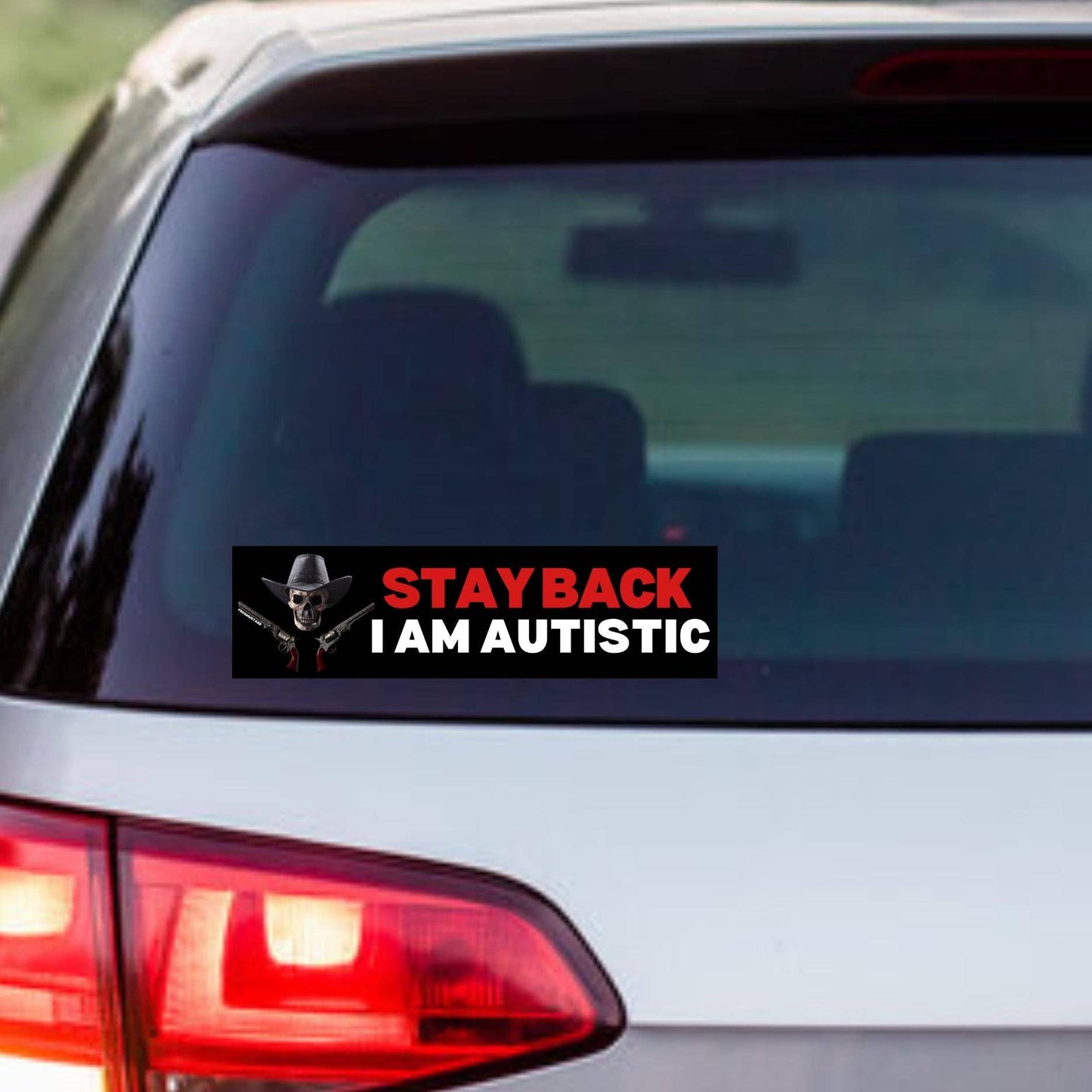 Frog Mustard • “Stay Back! I am Autistic” Bumper Sticker