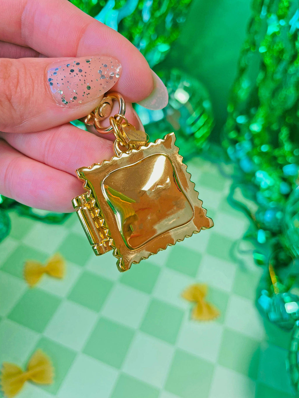 A Shop Of Things • Ravioli Locket Keychain