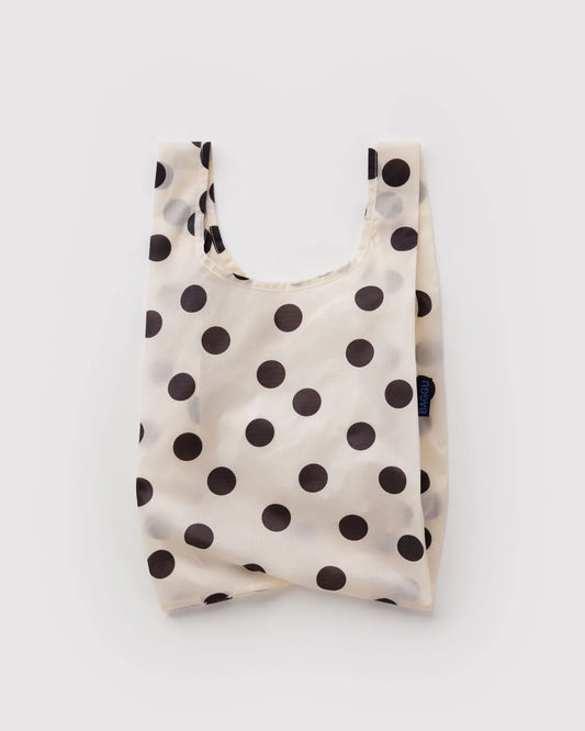 BAGGU • “Cream and Black Polka Dot” Baby Baggu