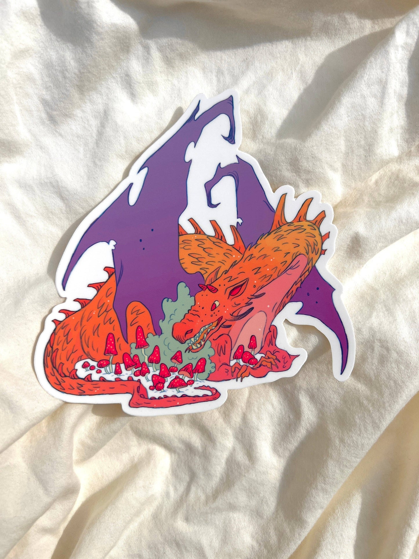 Natalie Anderson • Fall Dragon Large 6” Vinyl Sticker