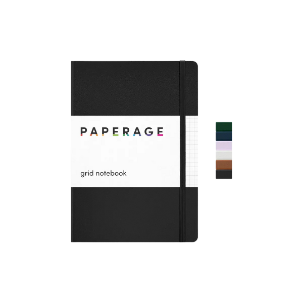 Grid Casebound Journal Notebook, 160 pages