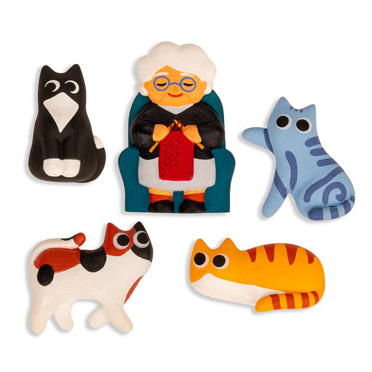 Cat Lady Fridge Magnets