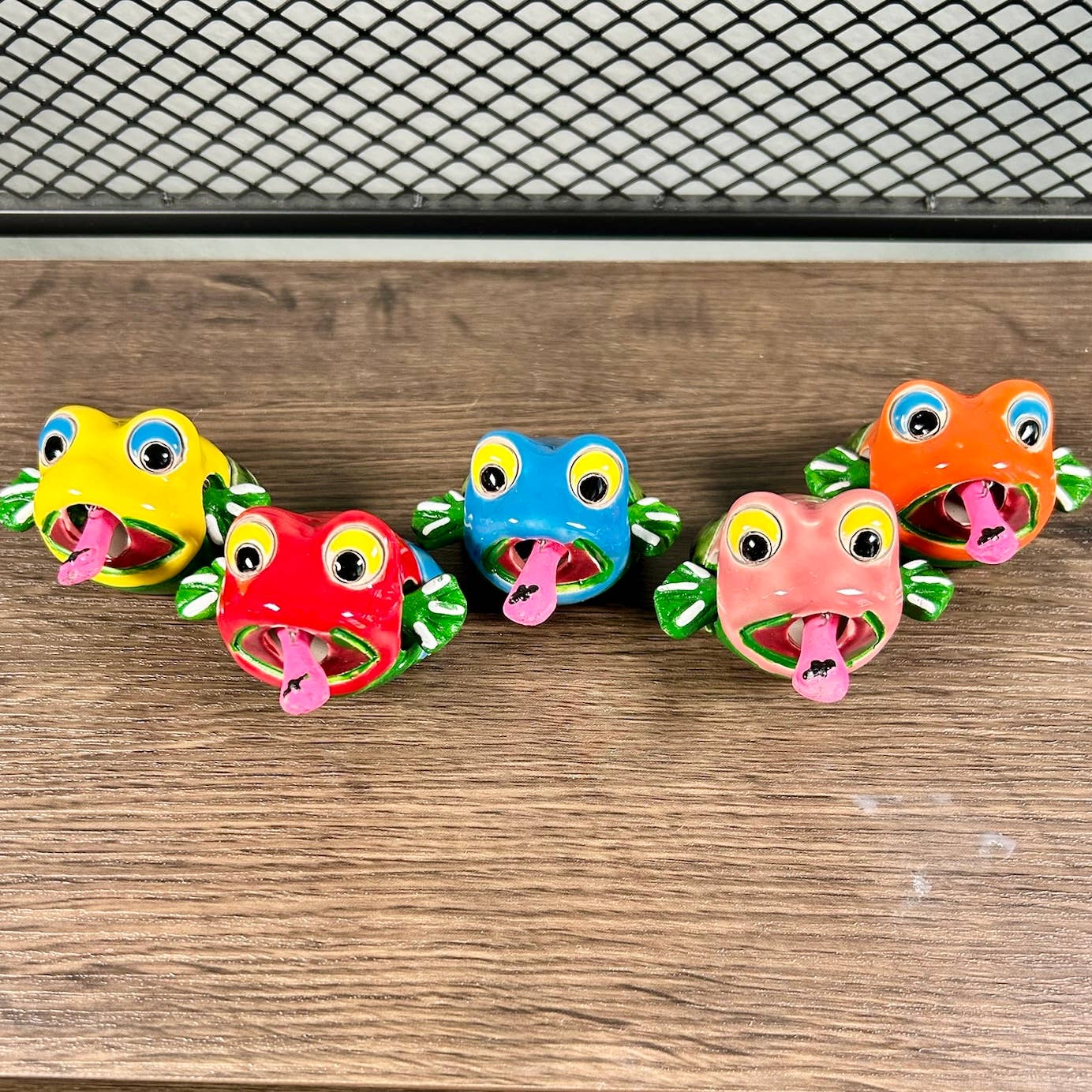 Moving Ceramic Handmade Clay Frog Figurine