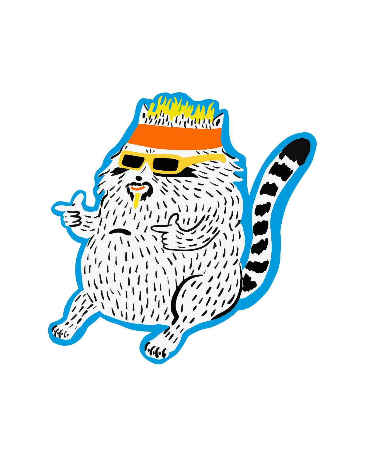 Kristina Micotti • Flavortown Raccoon Vinyl Sticker