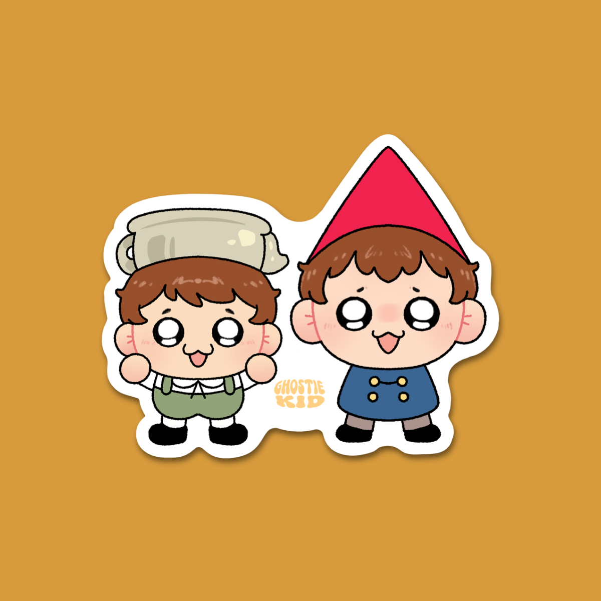 Ghostiekid • Over the Garden Wall Brothers Fall Vinyl Sticker