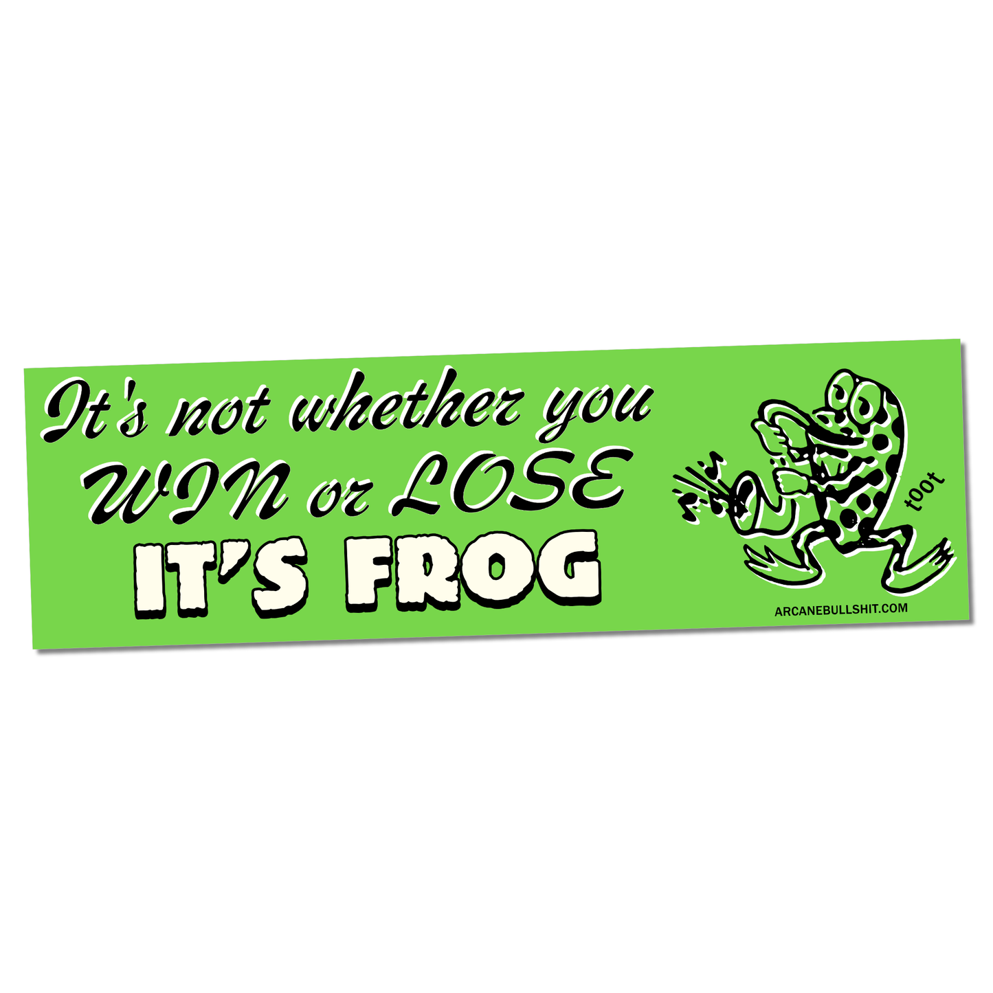 SALE • “It's Frog" Bumper Sticker