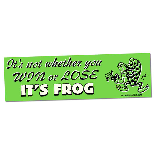 SALE • “It's Frog" Bumper Sticker