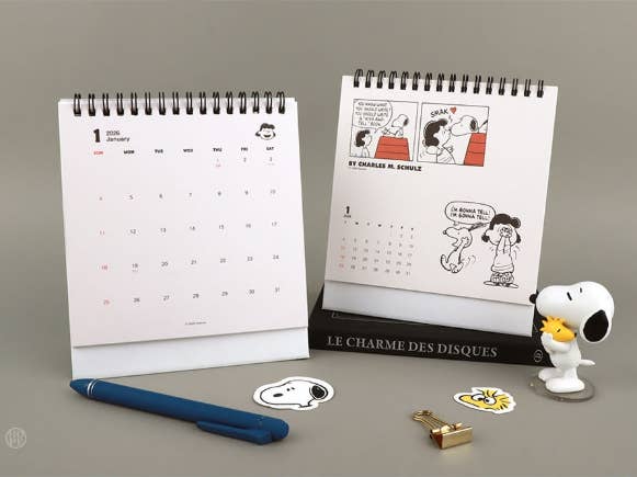 Peanuts 2026 Classic Square Desk Calendar