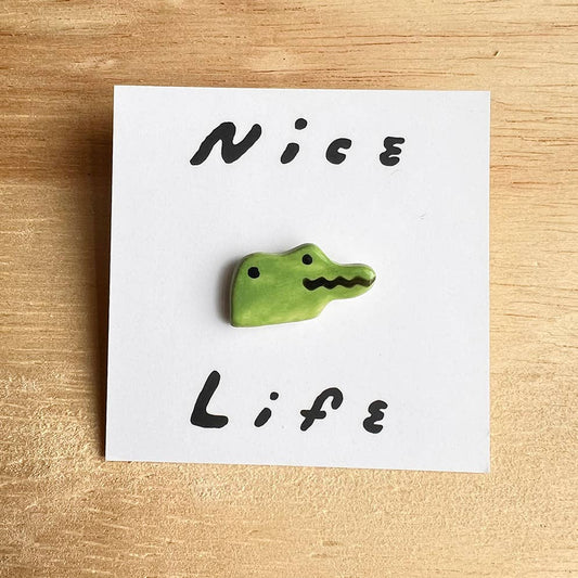 Ceramic Alligator Pin
