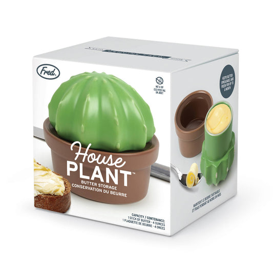 HOUSE PLANT Ceramic Cactus Butter Storage