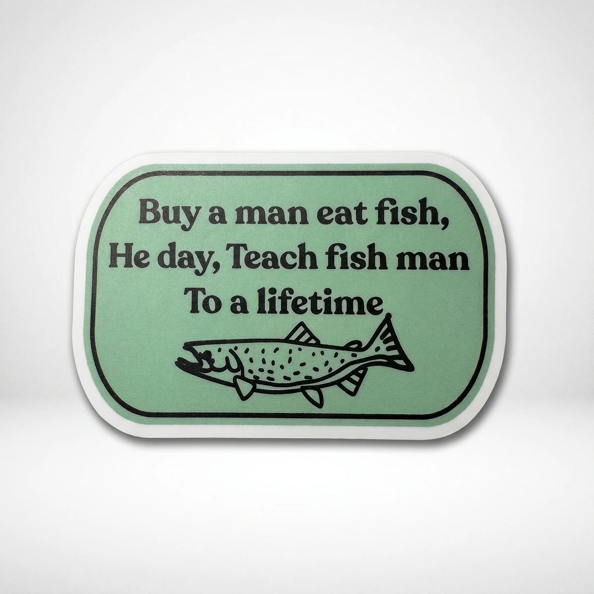 Strike Gently • Fish Vinyl Sticker